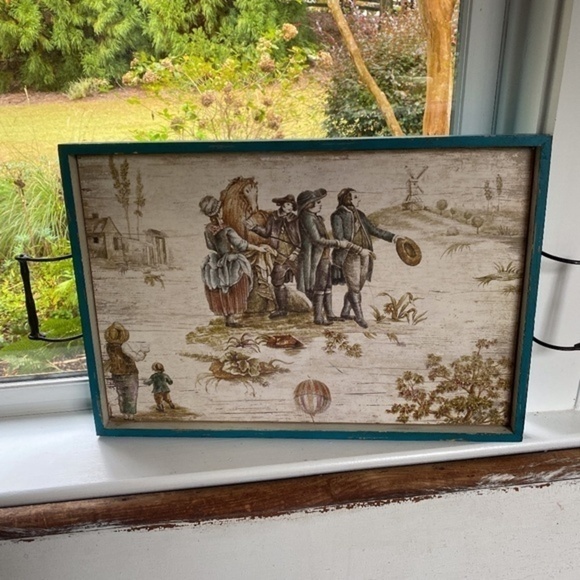 Whimsical Handle Wooden Tray - Picture 4 of 8